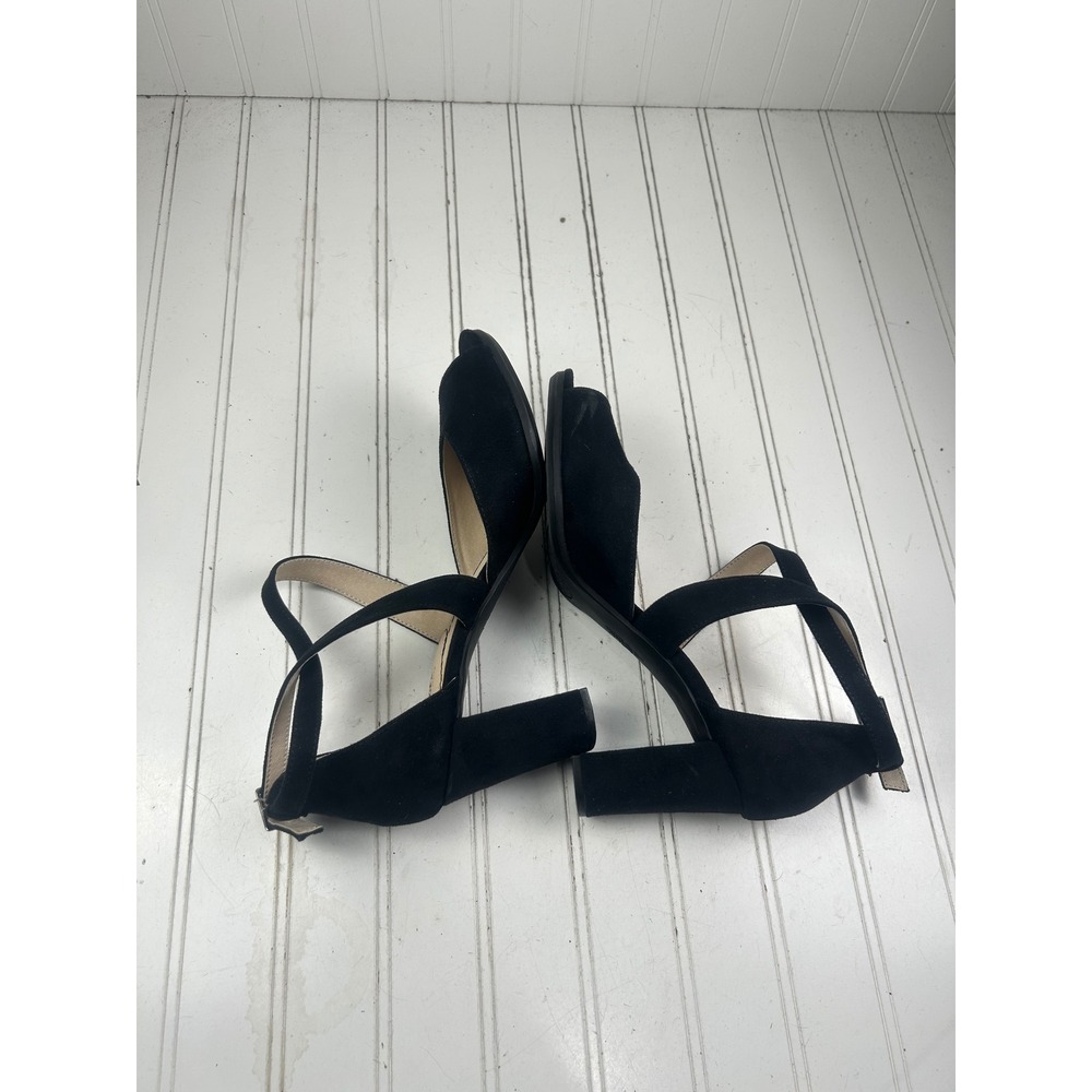 LifeStride Allison Black Fabric Strappy Comfort Sandals Heels Women's Size 10 - Picture 8 of 12